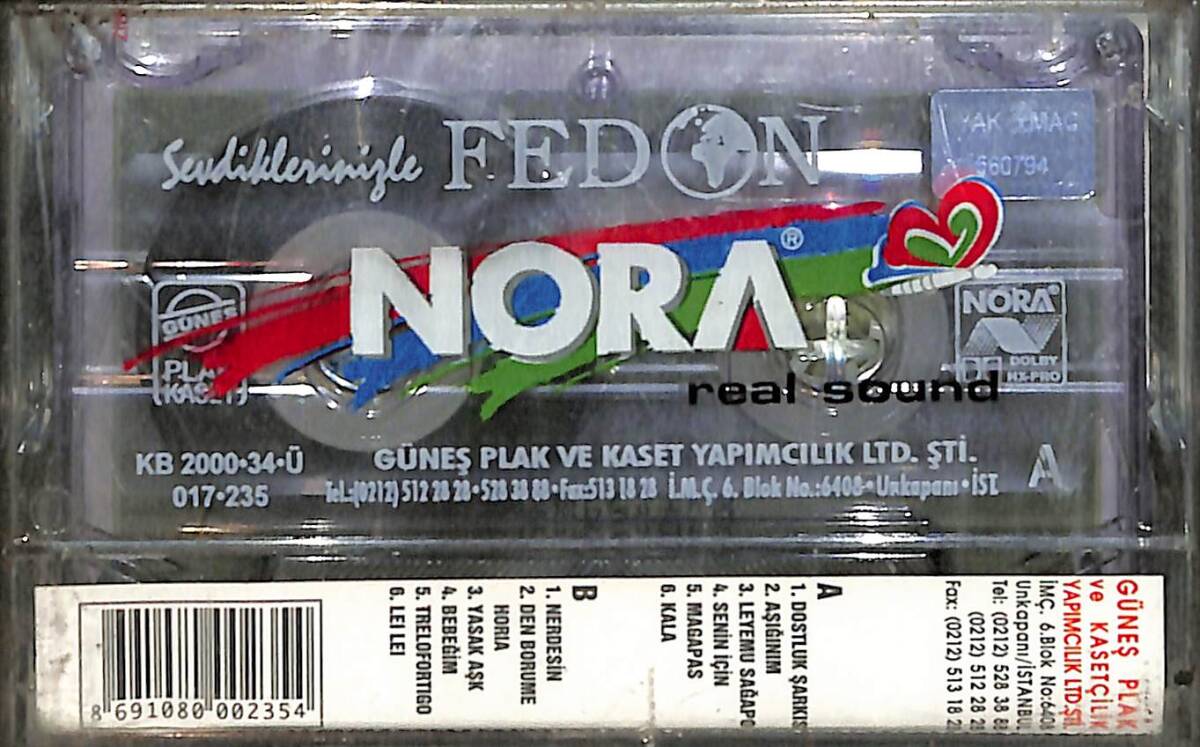 Fedon - Sevdiklerinizle Kaset (Sıfır Kaset) KST29464 - 2