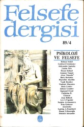 Felsefe Dergisi 894 KTP2976 - Gökçekoleksiyon
