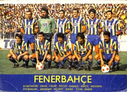 Fener 1983-1984 Takım Kadrosu Kartpostal (Büyük Boy) KRT22387 - Gökçekoleksiyon