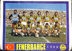 Fenerbahçe 1985-86 Kadrosu Kartpostal KRT18641 - Gökçekoleksiyon