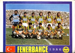 Fenerbahçe 1986 Yılı Oyuncu Kadrosu Büyük Boy Kartpostal KRT18816 - Gökçekoleksiyon