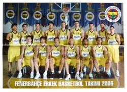 Fenerbahçe 2006 Yılı Bayan ve Erkek Basketbol Takımı (İki Taraflı Poster) (34x48cm) KRT11479 - 1
