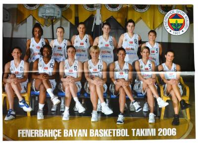 Fenerbahçe 2006 Yılı Bayan ve Erkek Basketbol Takımı (İki Taraflı Poster) (34x48cm) KRT11479 - 2