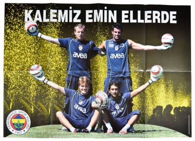 Fenerbahçe Kalecileri Serdar Kulbilge, Volkan Demirel, Mert Günok, Volkan Babacan Posteri (48x68cm) KRT11465 - 1