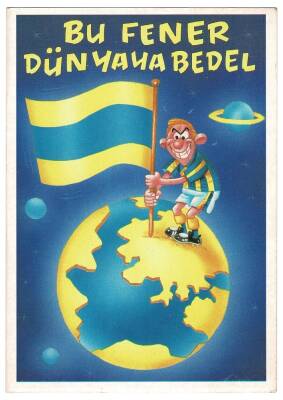 Fenerbahçe Karikatür Kartpostalı KRT9573 - 1