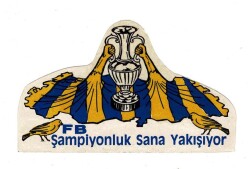 Fenerbahçe Karton Eski Çıkartma AKS1217 - Gökçekoleksiyon