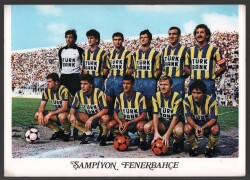 Fenerbahçe Oyuncu Kadrosu Büyük Boy Kartpostal KRT5319 - Gökçekoleksiyon