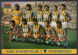 Fenerbahçe Oyuncu Kadrosu Büyük Boy Kartpostal KRT5320 - Gökçekoleksiyon
