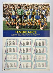Fenerbahçe Oyuncu Kadrosu Ve 1984 Takvimi Kartpostal KRT11157 - Gökçekoleksiyon