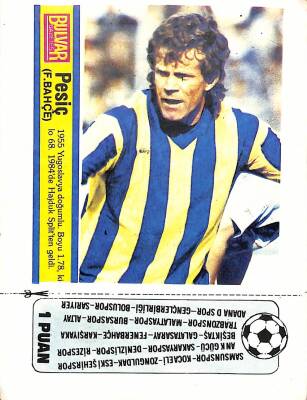 Fenerbahçe Pesiç Kartpostal (Küçük Boy) KRT19899 - 1