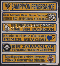 Fenerbahçe Taraftar Çıkartma Aksesuarı AKS241 - Gökçekoleksiyon