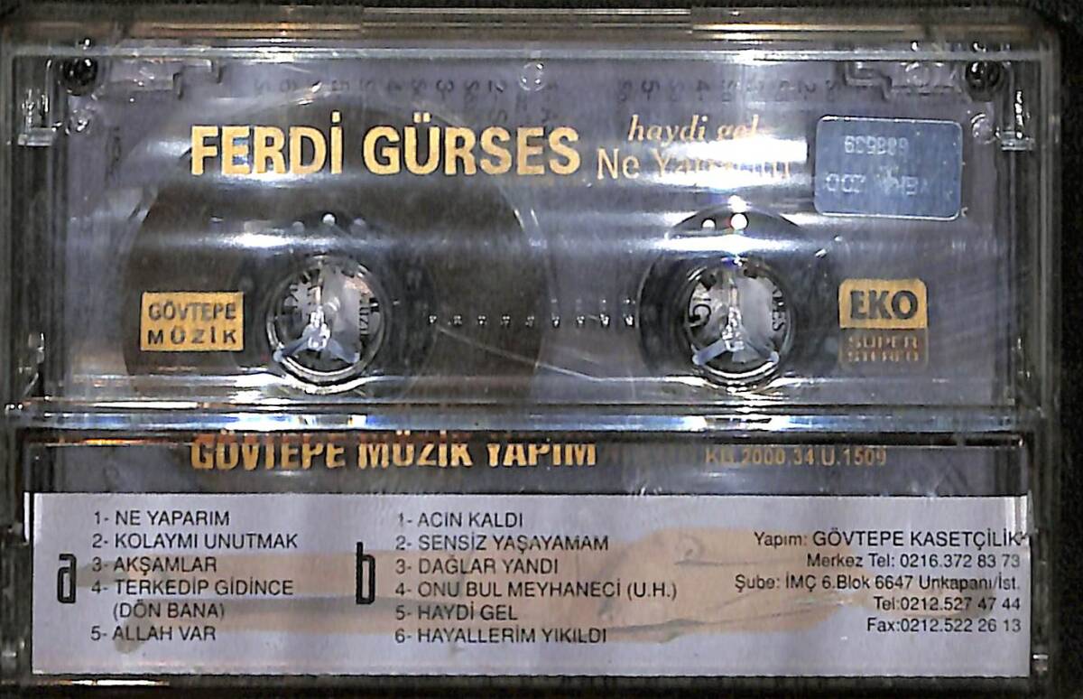 Ferdi Gürses - Ne Yaparım Kaset (İkinci El) KST29207 - 2