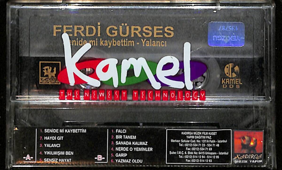 Ferdi Gürses - Senide Mi Kaybettim Yalancı Kaset (Sıfır) KST28401 - 2
