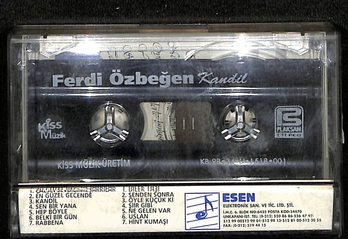 Ferdi Özbeğen – Kandil Orijinal Kaset (İkinci El) * Kiss Müzik - 1998 * KST31176 - 2