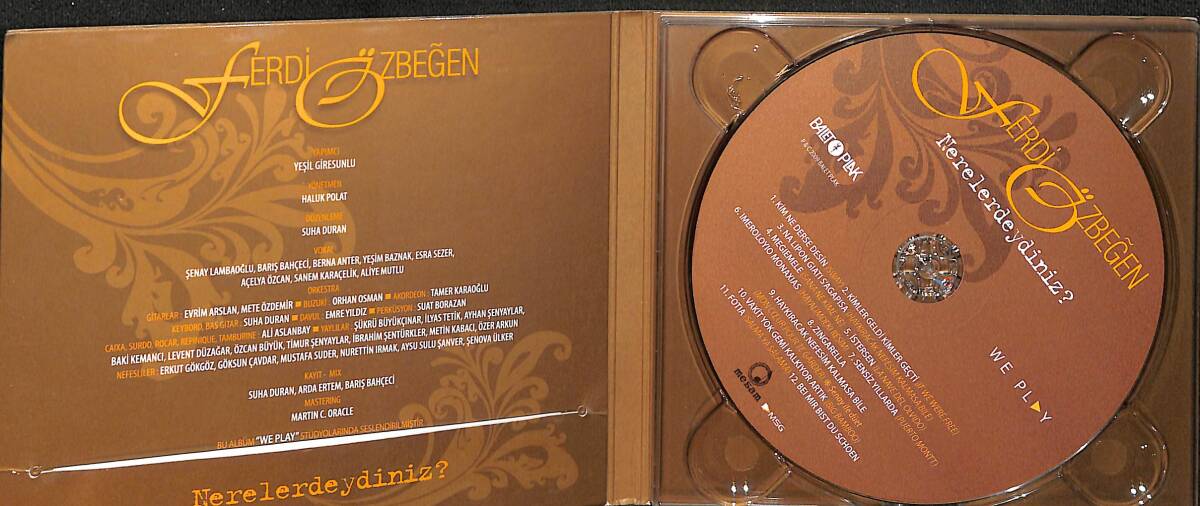 Ferdi Özbeğen - Nerelerdeydiniz CD (İkinci El) CD3905 - 2