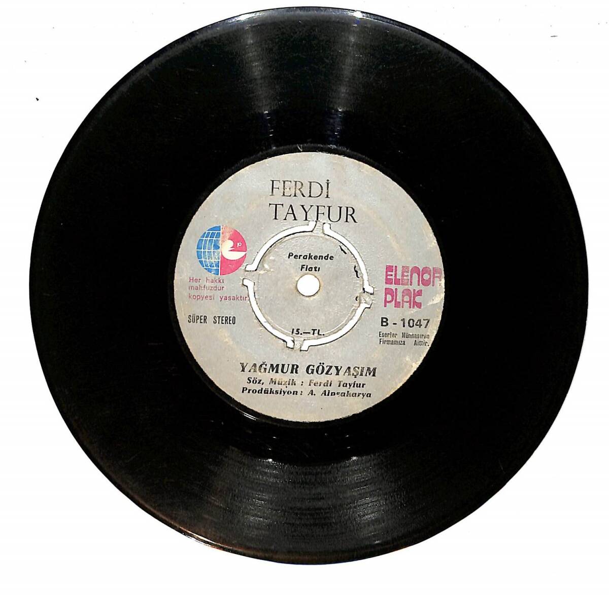 Ferdi Tayfur – Alıştım & Yağmur Gözyaşım Plak PLK26769 - 2