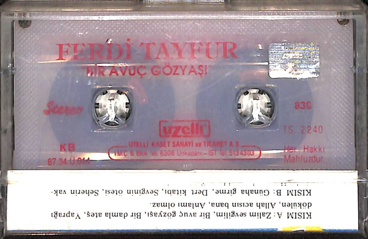Ferdi Tayfur – Bir Avuç Gözyaşı – Uzelli 839 (İkinci El) KST28764 - 2
