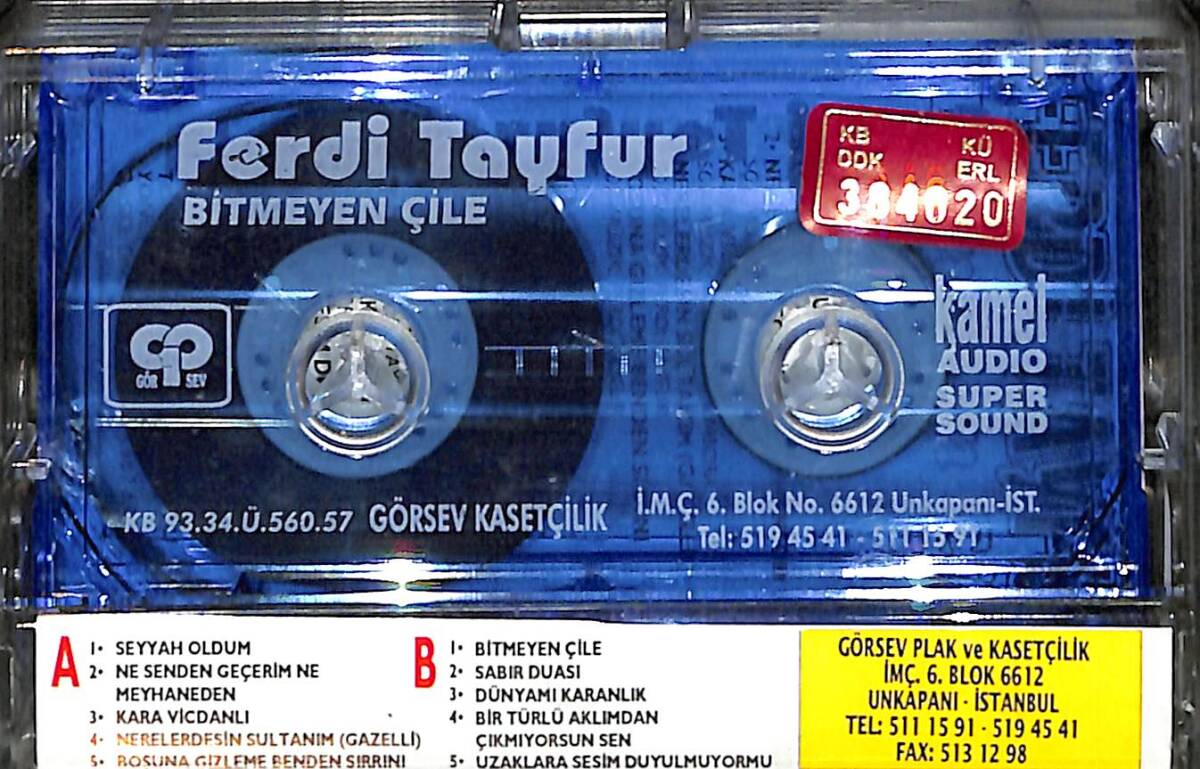 Ferdi Tayfur - Bitmeyen Çile Kaset (İkinci El) KST27994 - 2