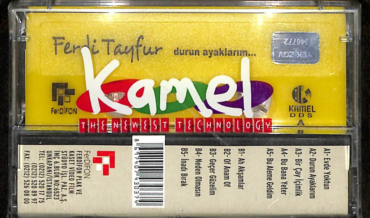 Ferdi Tayfur – Durun Ayaklarım Kaset (Sıfır Kaset) KST29824 - 2