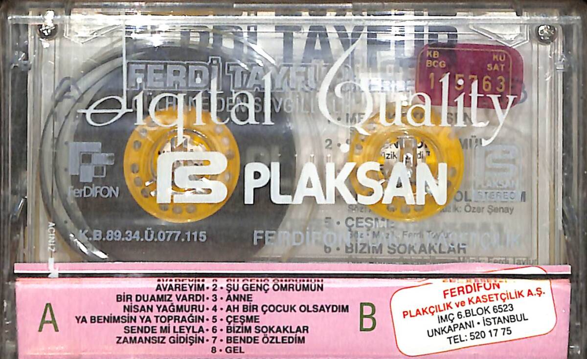 Ferdi Tayfur - Gülhane'den Sevgilerle Kaset (Sıfır) KST27979 - 2