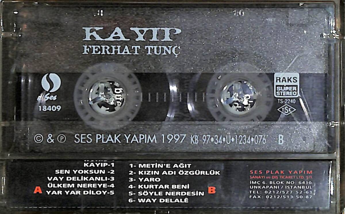 Ferhat Tunç - Kayıp Kaset (İkinci El) KST28186 - 2