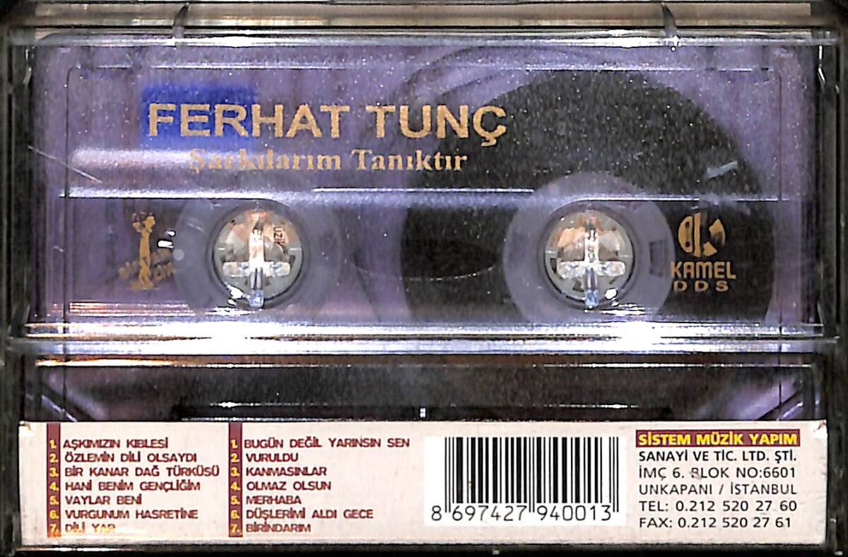 Ferhat Tunç - Şarkılarım Tanıktır Kaset (İkinci El) KST28506 - 2