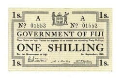 Fiji 1 Şilin 1942 ÇÇT YKP7364 - 1