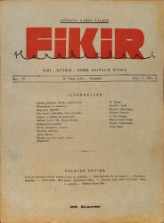 Fikir Hareketleri İlmi, İçtimai, Edebi Haftalık Risale 11 Nisan 1935 Sayı: 77 - Hüseyin Cahit Yalçın - Tullio Murri NDR98748 - Gökçekoleksiyon