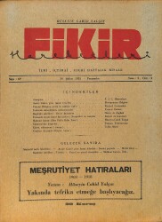 Fikir Hareketleri İlmi, İçtimai, Edebi Haftalık Risale 14 Şubat 1935 Sayı: 69 - Hüseyin Cahit Yalçın - Tullio Murri NDR98756 - Gökçekoleksiyon