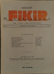 Fikir Hareketleri İlmi, İçtimai, Edebi Haftalık Risale 1933 Sayı 8 - Hüseyin Cahit - Stephen Valot NDR92113 - Gökçekoleksiyon