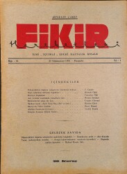 Fikir Hareketleri İlmi, İçtimai, Edebi Haftalık Risale 1934 Sayı 14 - Hüseyin Cahit - F. Cambo NDR92107 - Gökçekoleksiyon
