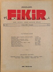Fikir Hareketleri İlmi, İçtimai, Edebi Haftalık Risale 1934 Sayı 15 - Hüseyin Cahit - Julien Benda NDR92106 - Gökçekoleksiyon