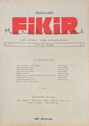 Fikir Hareketleri İlmi, İçtimai, Edebi Haftalık Risale 1934 Sayı 21- Hüseyin Cahit - Stephen Salot NDR92100 - Gökçekoleksiyon