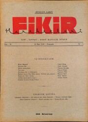 Fikir Hareketleri İlmi, İçtimai, Edebi Haftalık Risale 1934 Sayı 22 - Hüseyin Cahit - Emile Lebarthe NDR92099 - Gökçekoleksiyon