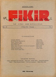 Fikir Hareketleri İlmi, İçtimai, Edebi Haftalık Risale 1934 Sayı 23 - Hüseyin Cahit - Henri Beraud NDR92098 - Gökçekoleksiyon