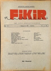 Fikir Hareketleri İlmi, İçtimai, Edebi Haftalık Risale 1935 Sayı 111 - Hüseyin Cahid Yalçın - Charles Turgeon NDR92130 - Gökçekoleksiyon