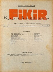 Fikir Hareketleri İlmi, İçtimai, Edebi Haftalık Risale 1935 Sayı 112 - Hüseyin Cahid Yalçın - Kayserling NDR92129 - Gökçekoleksiyon