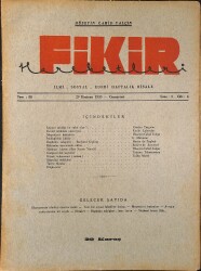 Fikir Hareketleri İlmi, İçtimai, Edebi Haftalık Risale 1935 Sayı 88 - Hüseyin Cahit Yalçın - Emile Laborthe NDR92121 - Gökçekoleksiyon