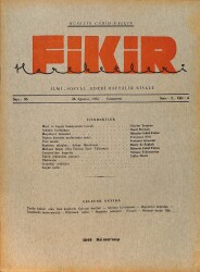 Fikir Hareketleri İlmi, İçtimai, Edebi Haftalık Risale 24 Ağustos 1935 Sayı: 96 - Hüseyin Cahit Yalçın - Charles Turgeon NDR98783 - Gökçekoleksiyon