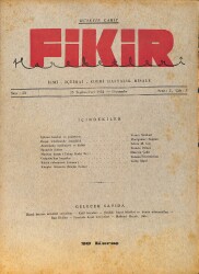 Fikir Hareketleri İlmi, İçtimai, Edebi Haftalık Risale 25 Ekim (Teşrinievvel) 1934 Sayı: 53 - Hüseyin Cahit Yalçın - Werner Sombart NDR98800 - Gökçekoleksiyon