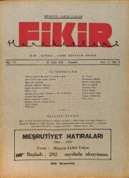 Fikir Hareketleri İlmi, İçtimai, Edebi Haftalık Risale 28 Şubat 1935 Sayı: 71- Hüseyin Cahit Yalçın - Tullio Murri NDR98754 - Gökçekoleksiyon