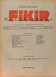 Fikir Hareketleri İlmi, İçtimai, Edebi Haftalık Risale 31 Ağustos 1935 Sayı: 97 - Hüseyin Cahit Yalçın - Charles Turgeon NDR98784 - Gökçekoleksiyon