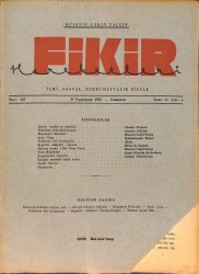 Fikir Hareketleri İlmi, İçtimai, Edebi Haftalık Risale 9 Kasım (Teşrinisani) 1935 Sayı: 107 - Hüseyin Cahit Yalçın - Charles Turgeon NDR98791 - Gökçekoleksiyon