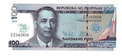 Filipinler 100 Piso 2012 Hatıra Para ÇİL Manila Hotel 100.Yılı YKP6343 - Gökçekoleksiyon
