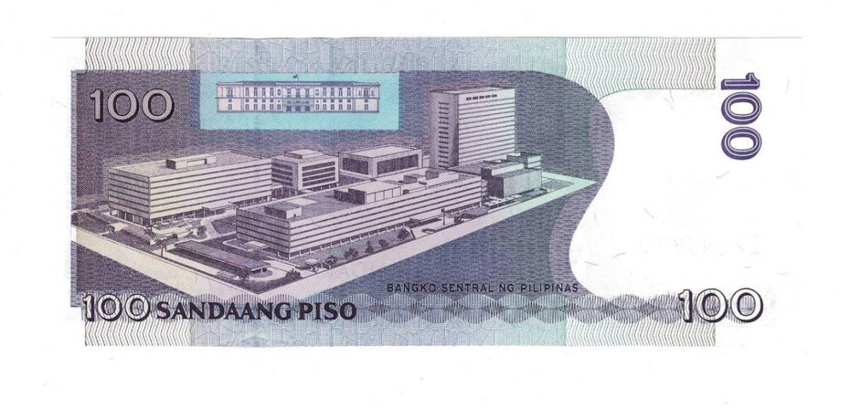 Filipinler 100 Piso 2012 Hatıra Para ÇİL Manila Hotel 100.Yılı YKP6343 - 2