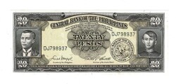 Filipinler 20 Pesos 1949 ÇİL YKP7663 - 1
