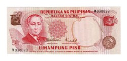 Filipinler 50 Peso 1970 ÇİL YKP6648 - Gökçekoleksiyon