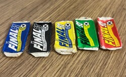 FİNAL 92 (ÜLKER) Ünlü Futbolcular Serisi Beş Farklı Renk Lot# SKZ1919 - 5