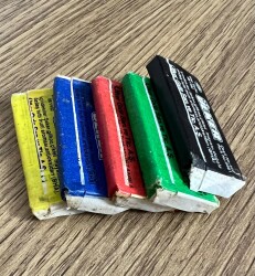 FİNAL 92 (ÜLKER) Ünlü Futbolcular Serisi Beş Farklı Renk Lot# SKZ1918 - 5