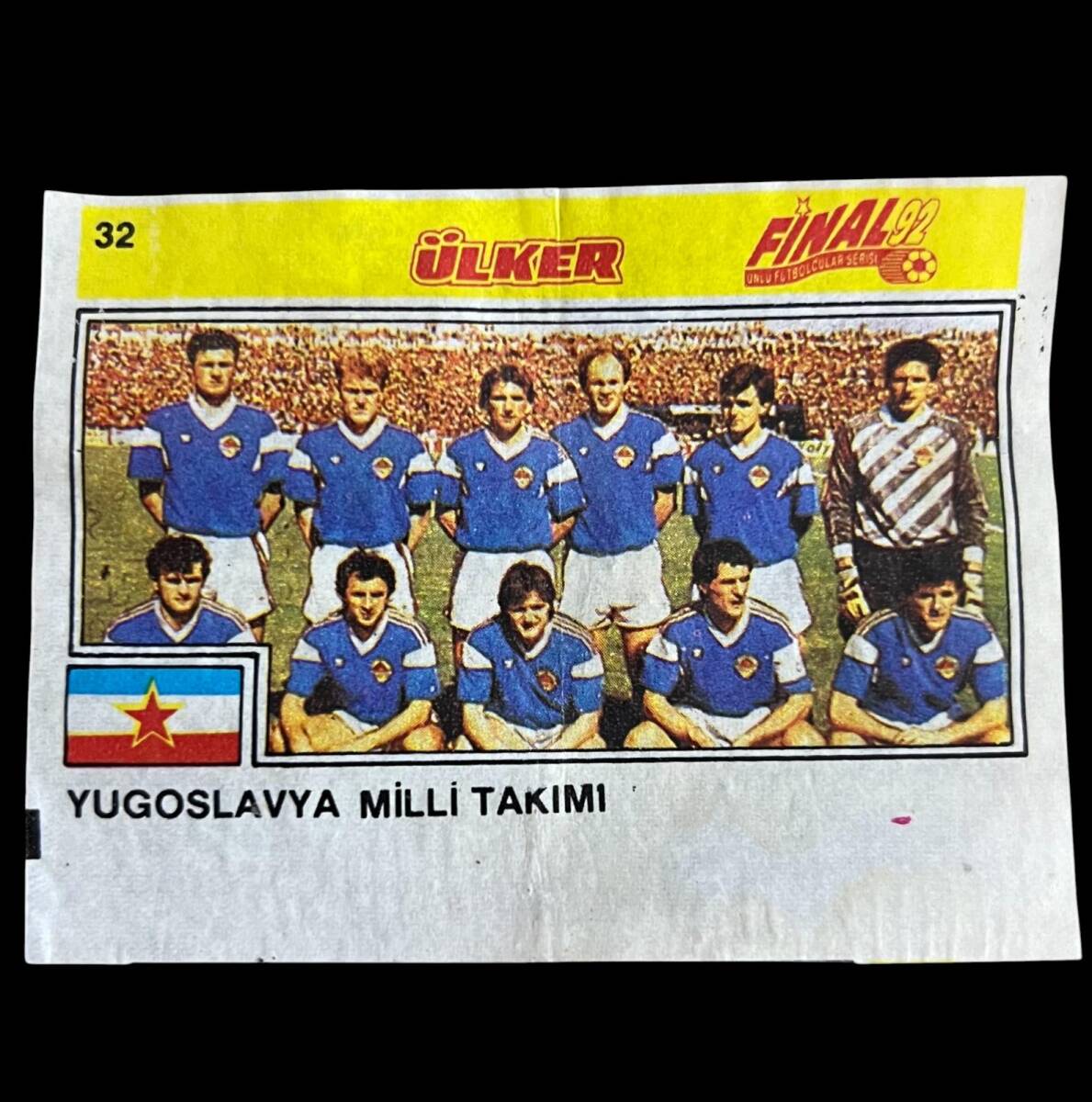 Final 92 (ÜLKER) Ünlü Futbolcular Serisi No 32 # SKZ1950 - 1